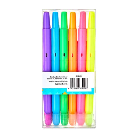 Pen Gear Retractable Highlighters Assorted Colors Chisel Tip 12