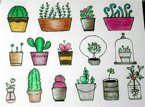 Cute Plants Doodles Cute Plants Drawing Pencilcolor Drawing Inspired