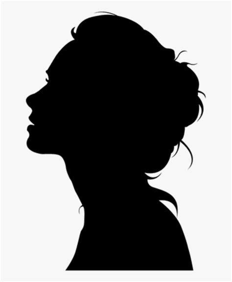 silhouette black head woman girl frau mädchen Silhouette HD