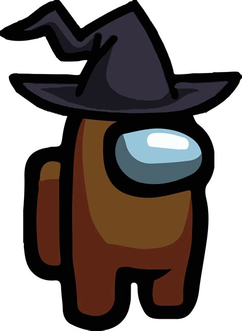 Among Us Brown Witch Hat Png