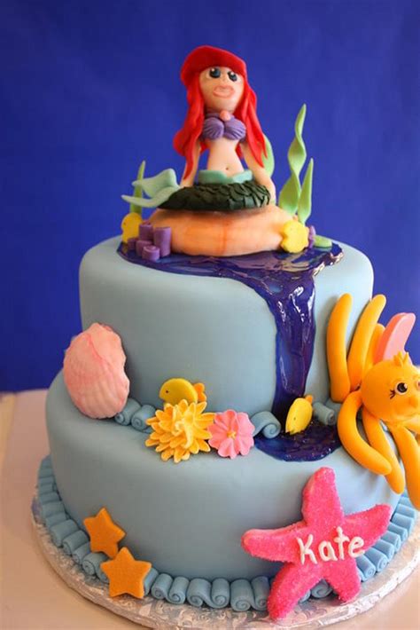 Mermaid Cake Decorated Cake By Pam And Ninas Crafty Cakesdecor