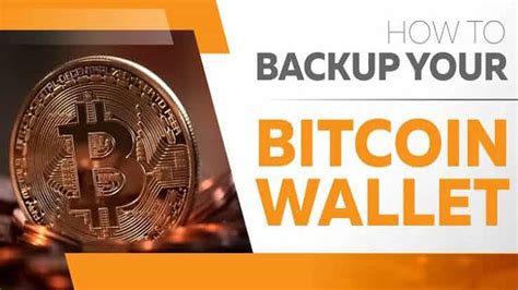 Only the standard commission of the bitcoin network is paid, which you can set and. Backup And Restore Bitcoin Wallet | Bitcoin Tutorial - CRYPTO WALLETS INFO