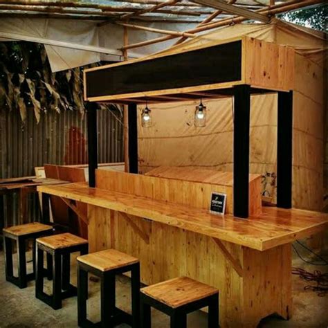 Jual Promo Set Meja Mini Bar Booth Cafe Resepsionis Minimalis Kayu Murah Kab Jepara Solid