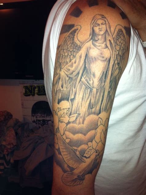 These Half Sleeve Tattoo Designs For Men Angel Are Styled