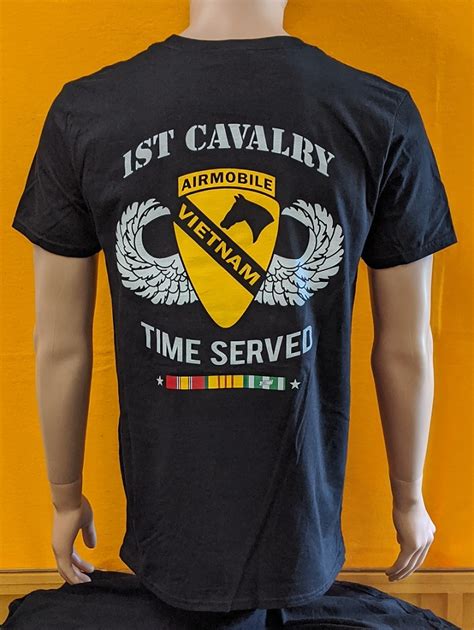 T Shirt 1st Cavalry Division Vietnam Crossed Sabers Chapter T Shop