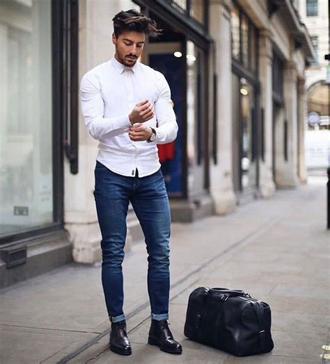40 white shirt outfit ideas for men styling tips mens fashion casual white shirt outfits