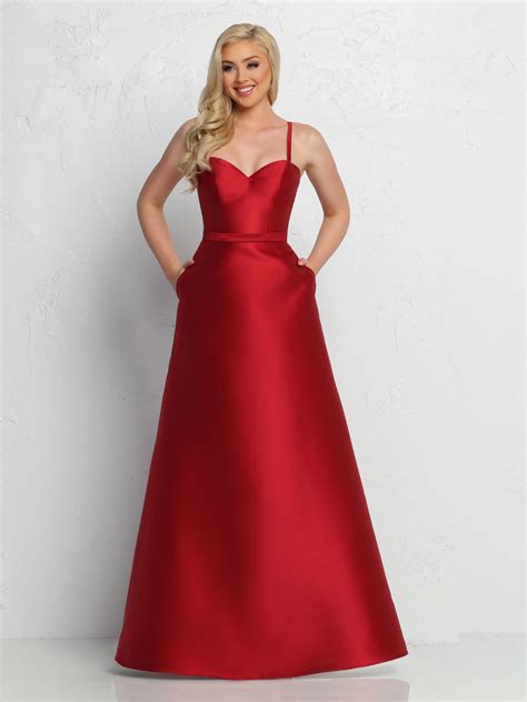 Mikado A Line Bridesmaid Dress Features A Tailored Bodice With