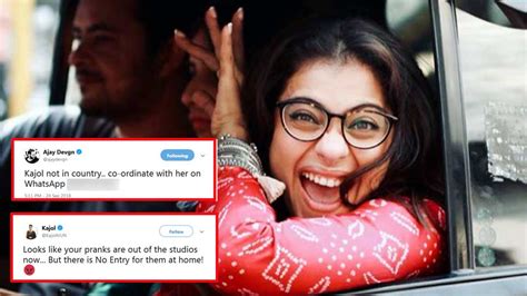 Ajay Devgn Prank With Wife Kajol And Shares Her Mobile No On Twitter Ow