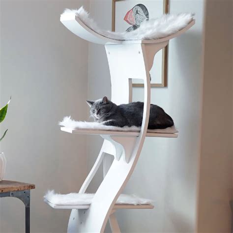 Lotus Cat Tower Platform Cushion Set The Refined Feline