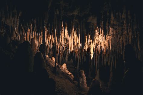 Cave Dark Darkness Stalactite Stalagmite Nature Photos Dark