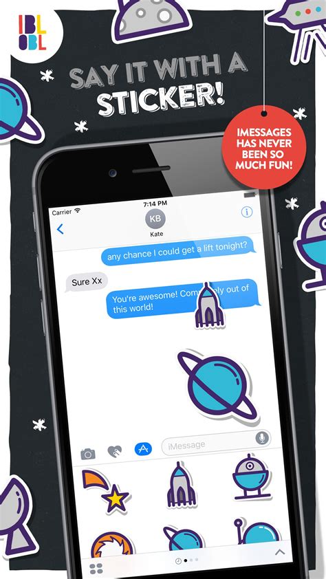 Ibbleobble Space Stickers For Imessage