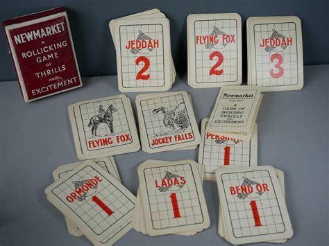 Vintage Retro Card Game Newmarket A Rollicking Game Of Thrills Etsy