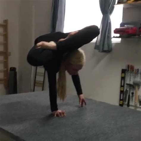 Woman Combines Yoga With Stretches Jukin Licensing