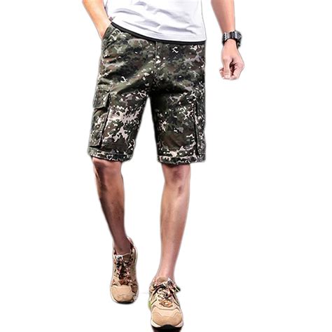 Summer Military Army Green Cotton Shorts For Men Camouflage Mens Casual