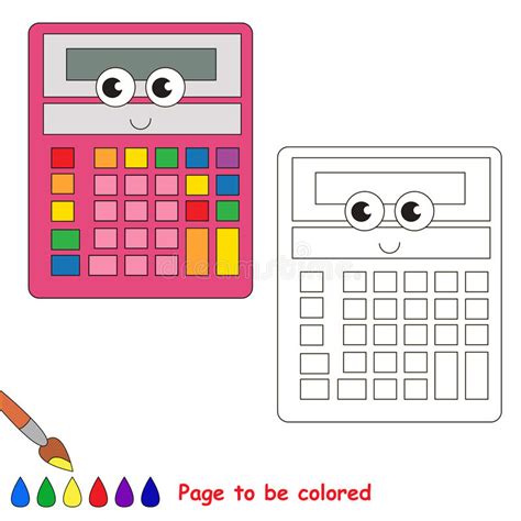 Click on the coloring page to open in. Page To Be Colored, Simple Education Game For Kids. Stock ...