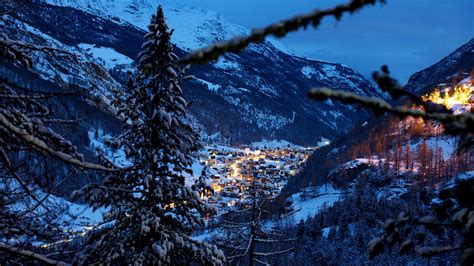 Nature Landscape Trees Forest Pine Trees Mountain Switzerland