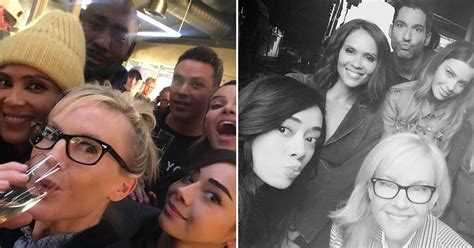 Netflixs Lucifer Cute Pictures Of The Cast Together