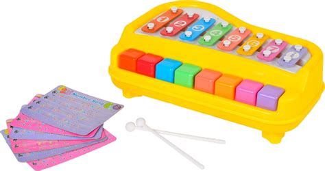 8 Keys Toddler Toy Happy Xylophone Piano Attached 6 Pieces Of Music