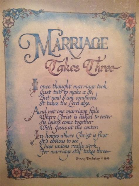 A Marriage Will Only Work With God In The Picture Marriage Poems