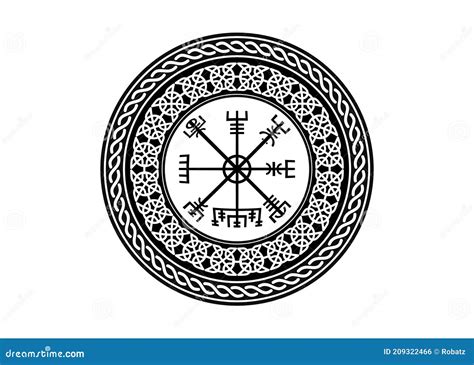 Viking Symbol Vegvisir Futhark Rune Magical Navigator Compass Meaning