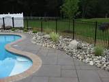 Pool Landscaping With River Rocks Images