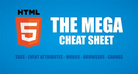 Html 5 Cheat Sheet Including Free Pdf Download Make A Website Hub
