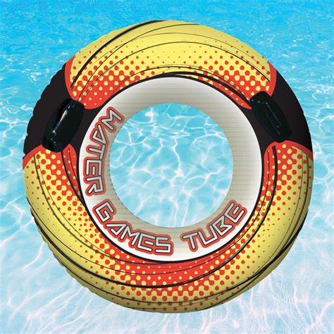 Poolmaster Swimming Pool 39 Water Games Tube Float Yellow Ebay