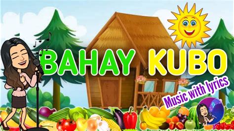 Bahay Kubo Music With Lyricskaraoke Filipino Song Youtube