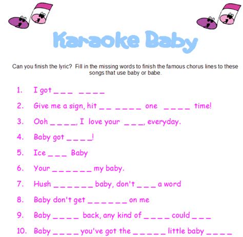 Karaoke Baby Tea Party Baby Shower Girl Baby Shower Karaoke