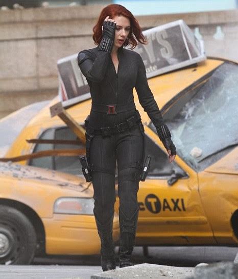 Scarlett Johansson I Wear Nothing Under My Avengers Leather Suit