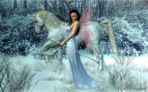 Download Winter Fairy Puter Wallpaper Desktop Background Id By