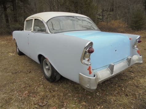 1956 CHEVY BELAIR SPORT COUPE GASSERS DREAM HOT ROD BARN FIND PROJECT