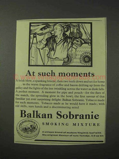 1958 Balkan Sobranie Smoking Mixture Tobacco Ad Bq1083