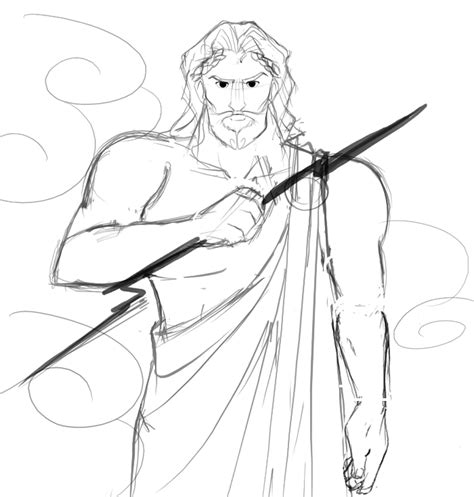 Itty Bitty Details Zeus Sketch