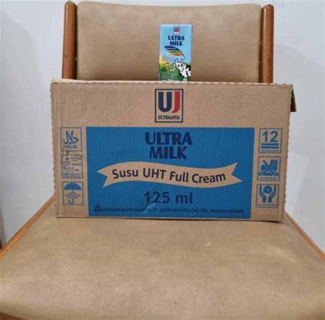 Jual Susu Uht Ultra Milk Ultra Jaya Full Cream 125 Ml Isi 40 Pcs Di