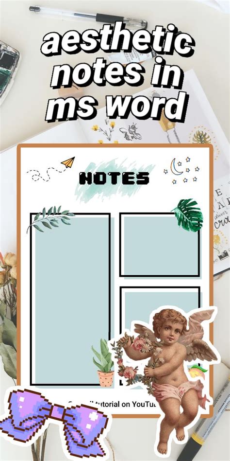 How To Make Aesthetic Notes Ideas In Microsoft Word Notes Template