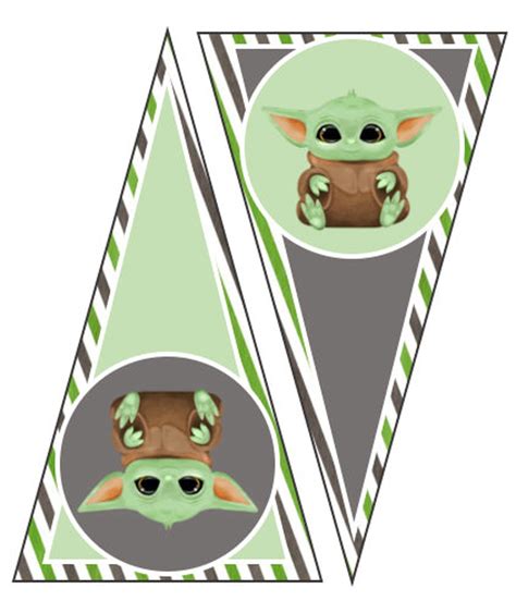 Baby Yoda Birthday Banner Etsy