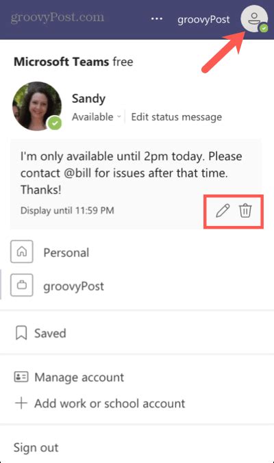 How To Set Your Status And A Message In Microsoft Teams Groovypost