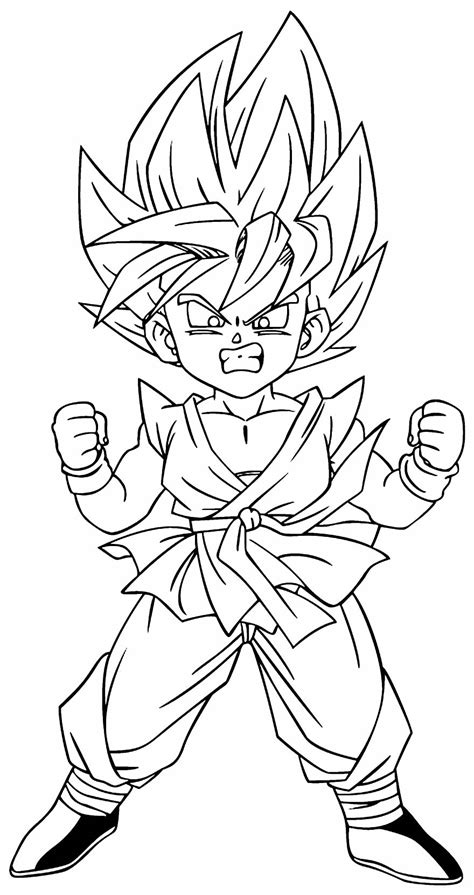 Goku Ssj Desenhos Para Imprimir E Colorir Images