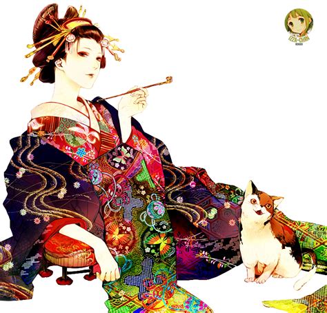 Anime Render Geisha By Izza On Deviantart