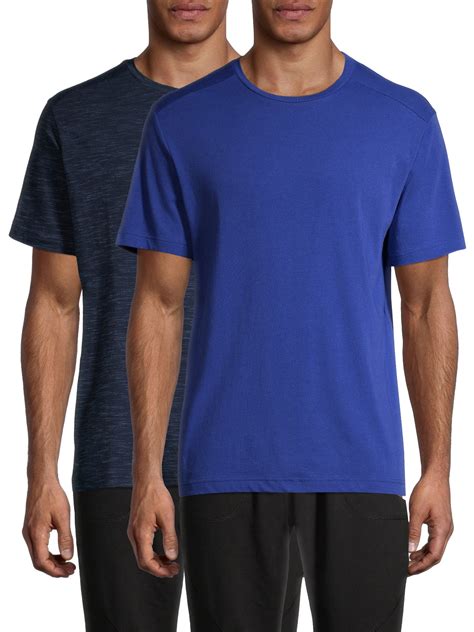 Athletic Works Mens And Big Mens Tri Blend T Shirt 2 Pack Up To