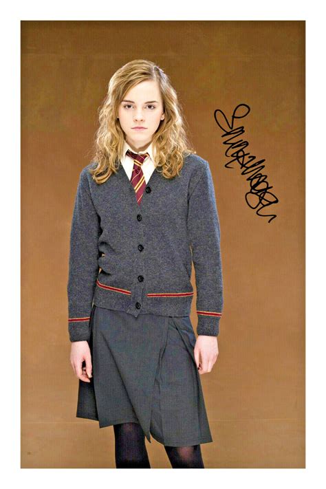 Emma Watson Hermione Granger Signed A4 Photo Print Harry Potter