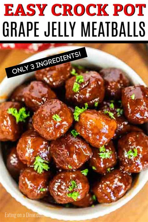 So, this guide is a list of all the crock pot dishes, organized into what is most and least effective. Crock Pot Grape Jelly Meatballs - 3 ingredient crock pot meatballs