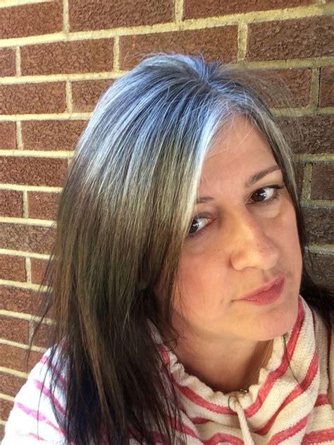 How we get gray hair. 178 best images about Grey hair transitions on Pinterest ...