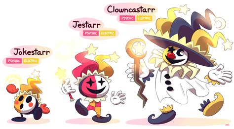 Fakemon Jokestarr Jestarr Clowncastarr By Master Rainbow On Deviantart