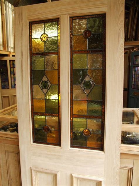 Half Glazed Stained Glass Front Door Stained Glass Doors Company