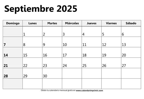 Calendario Mensual 2025 Para Imprimir Calendar Imprimir