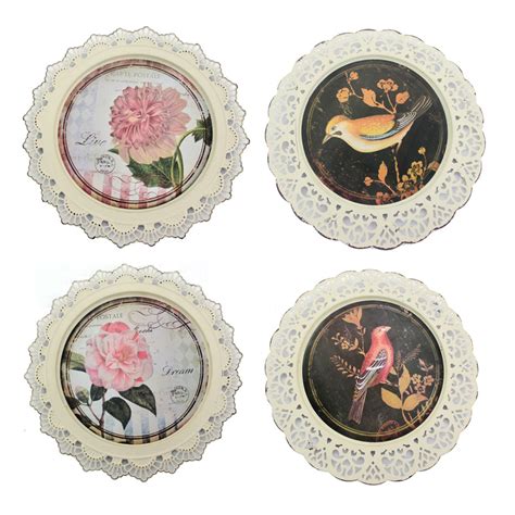 Decorative bird plates gold trim set of 4 by thevintageporch. 50+ Decorative Plates To Hang On Wall You'll Love in 2020 - Visual Hunt