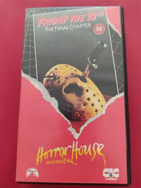 Friday The 13th Th Final Chapter Vhs Rare Jason Voorhees Horror