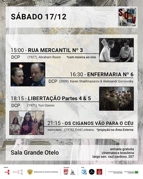 Cinemateca Brasileira On Twitter Sábado 1712 A Programação Da 8ª
